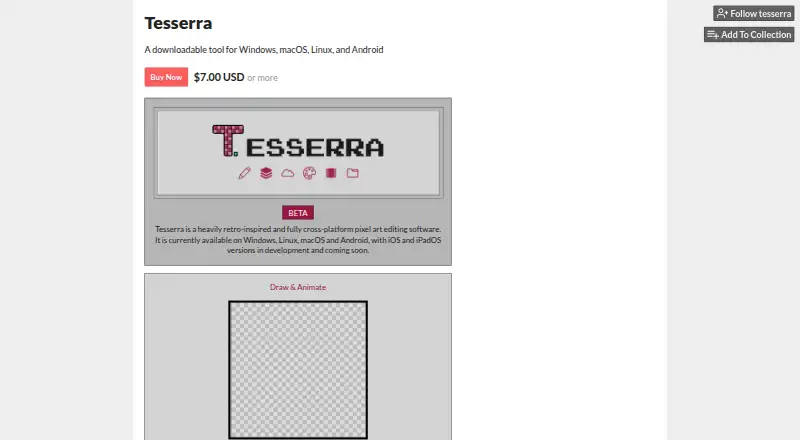 Tesserra screenshot