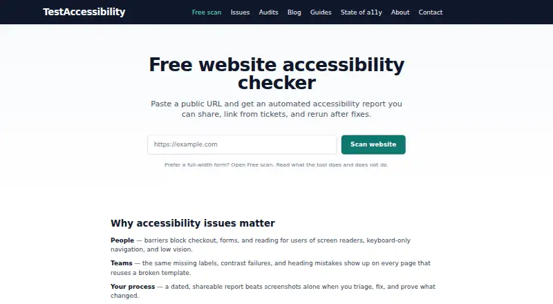 TestAccessibility screenshot
