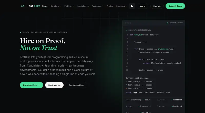 TestHike screenshot