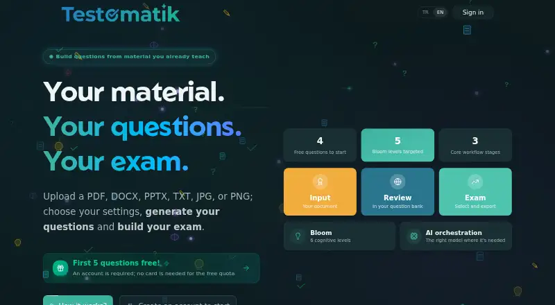TESTOMATIK screenshot