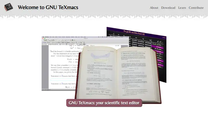 GNU TeXmacs screenshot