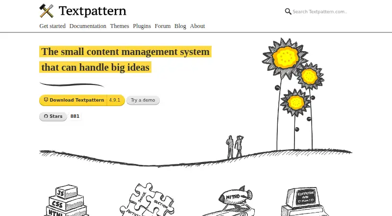 Textpattern screenshot