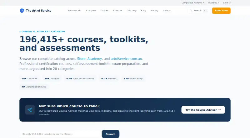 The Art of Service Academy screenshot