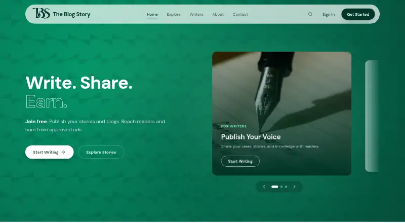 The Blog Story screenshot