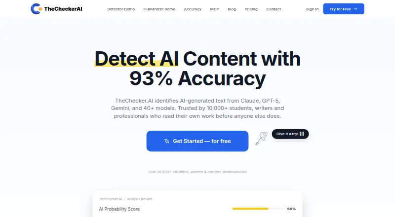 TheChecker.AI screenshot