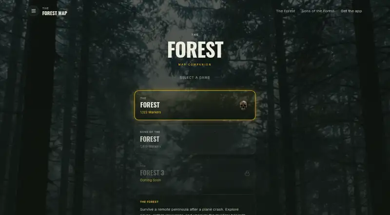 The Forest Map Companion screenshot
