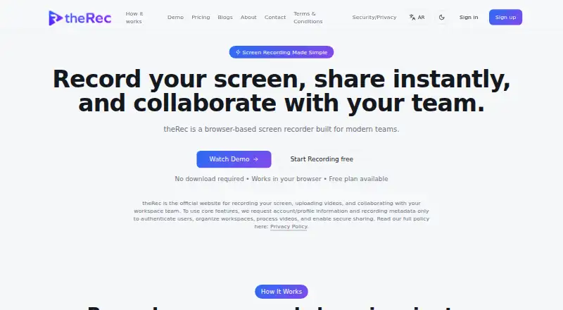 theRec screenshot