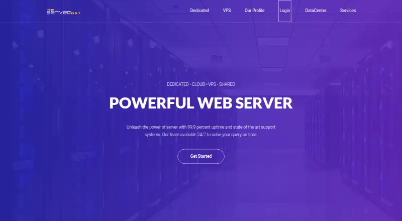 TheServerHost Dedicated Servers screenshot
