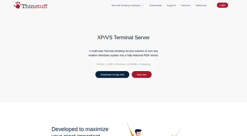 XP/VS Terminal Server screenshot
