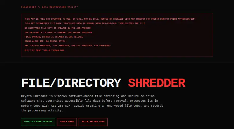 Crypto Shredder screenshot