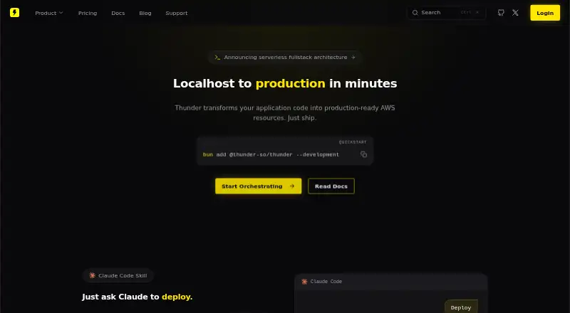 Thunder screenshot