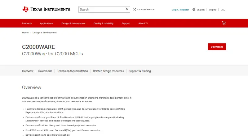 C2000Ware screenshot