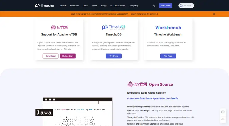 TimechoDB screenshot