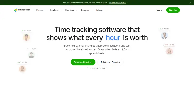 TimeTracker screenshot