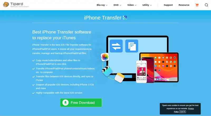 Tipard iPhone Transfer Ultimate screenshot