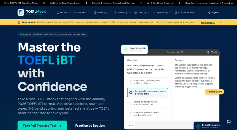 TOEFLMock screenshot