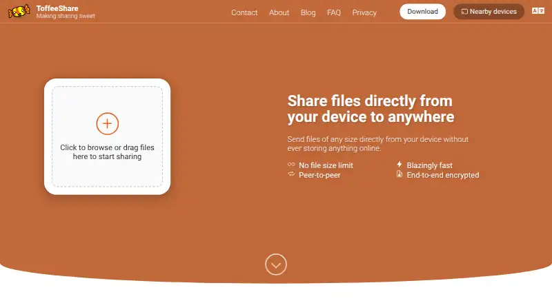 ToffeeShare screenshot