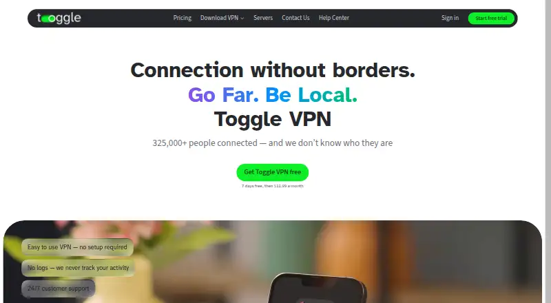 Toggle VPN screenshot
