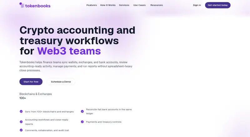Tokenbooks screenshot