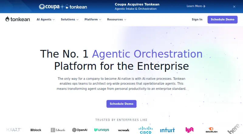 Tonkean Vendor Onboarding Automation screenshot