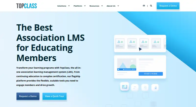 TopClass LMS screenshot