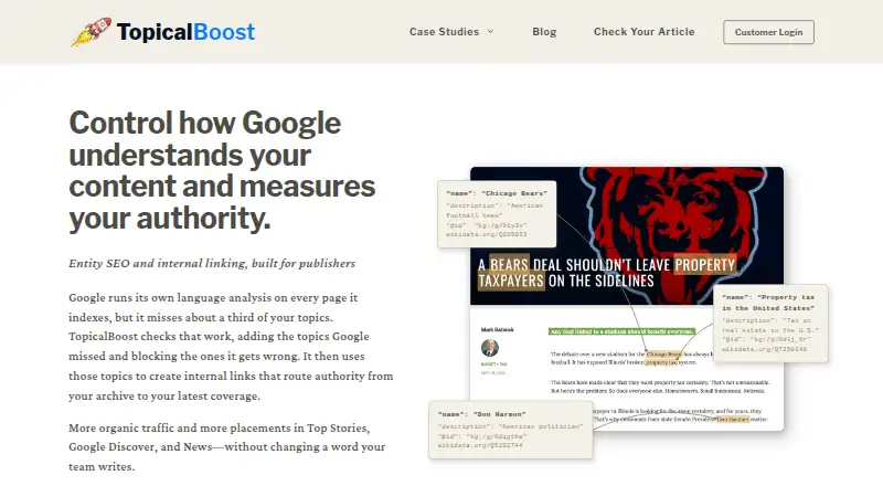 TopicalBoost screenshot