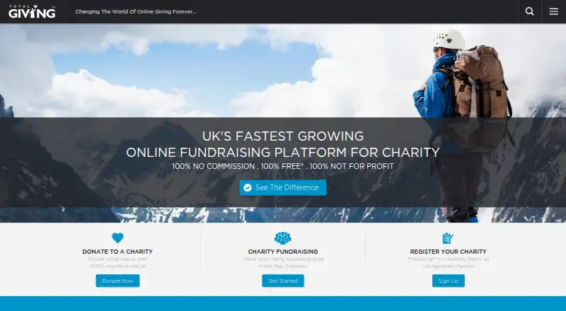 TotalGiving screenshot