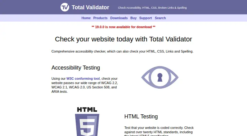 Total Validator screenshot