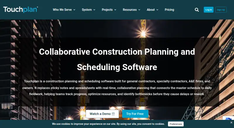 Touchplan screenshot