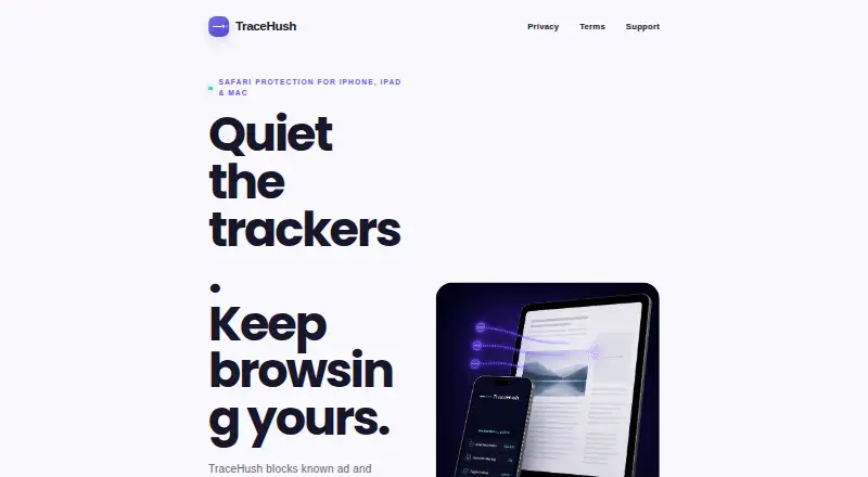 TraceHush screenshot