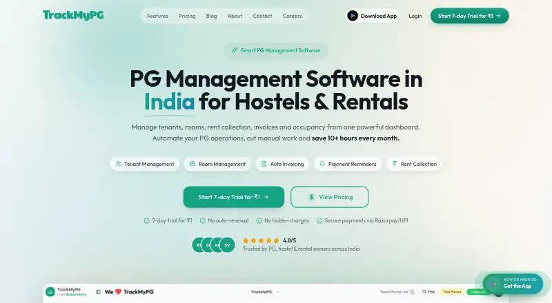 TrackMyPG screenshot