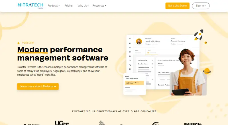 Trakstar Perform screenshot