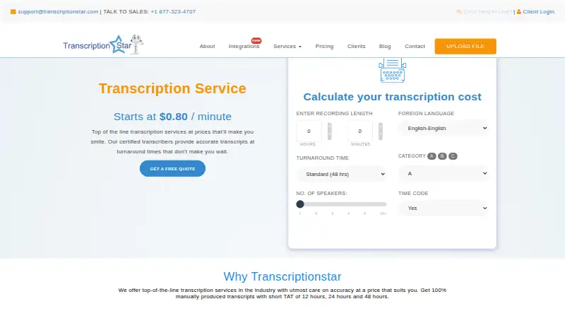 TranscriptionStar screenshot