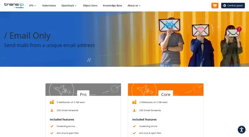 TransIP Email Only screenshot
