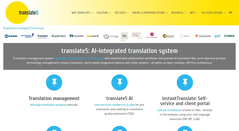 translate5 screenshot