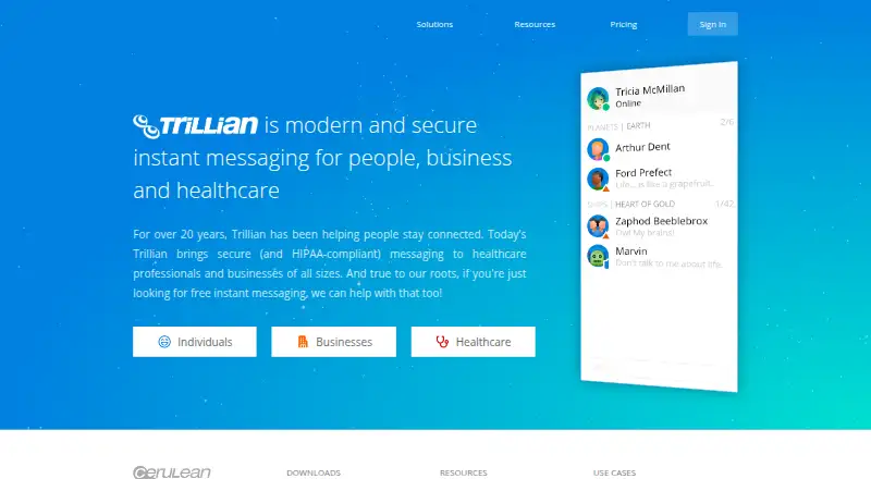 Trillian screenshot