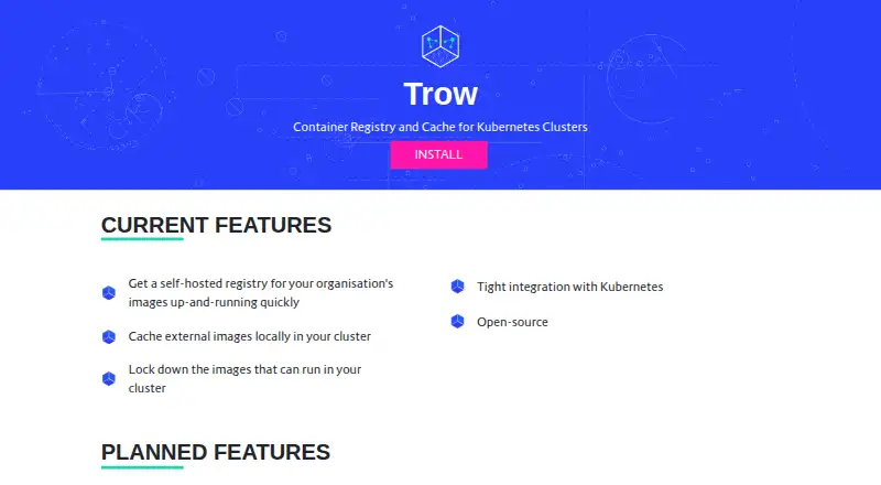 Trow screenshot