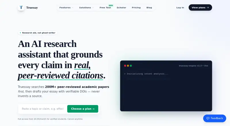 Truessay screenshot