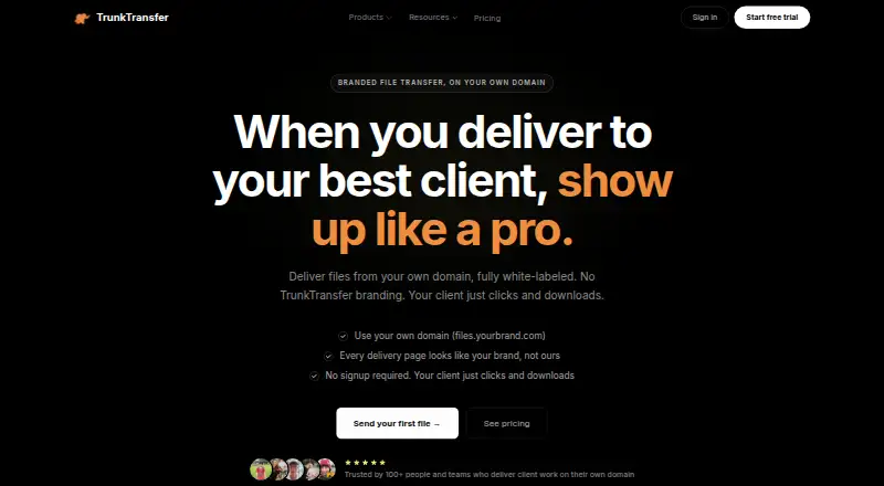 TrunkTransfer screenshot