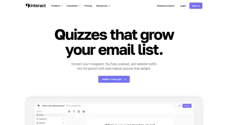 Interact screenshot