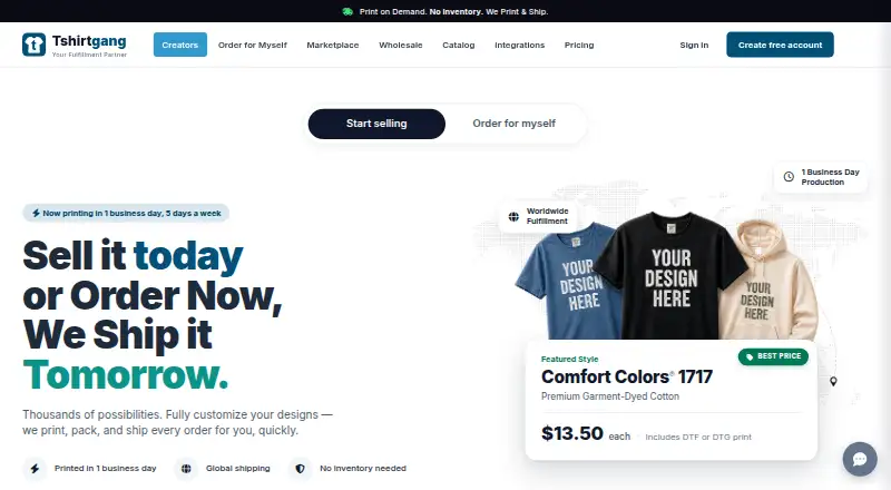Tshirtgang screenshot