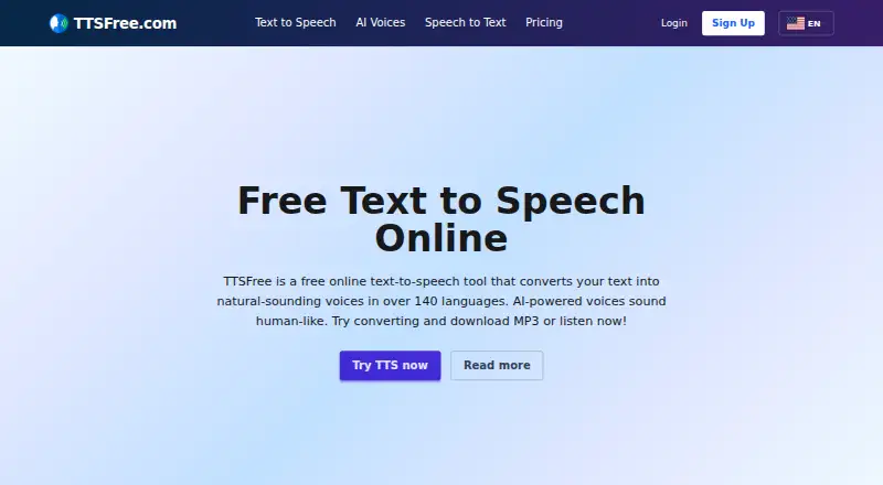 TTSFree screenshot