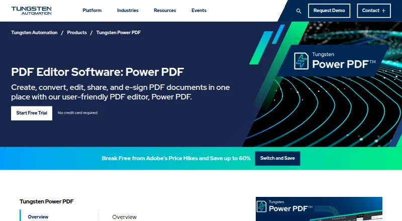 Tungsten Power PDF screenshot