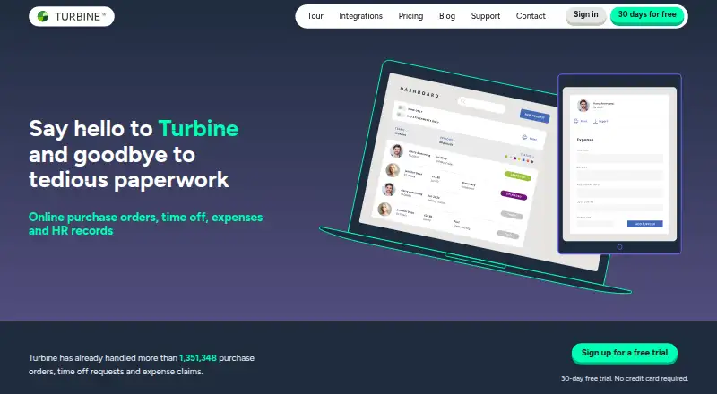 Turbine screenshot