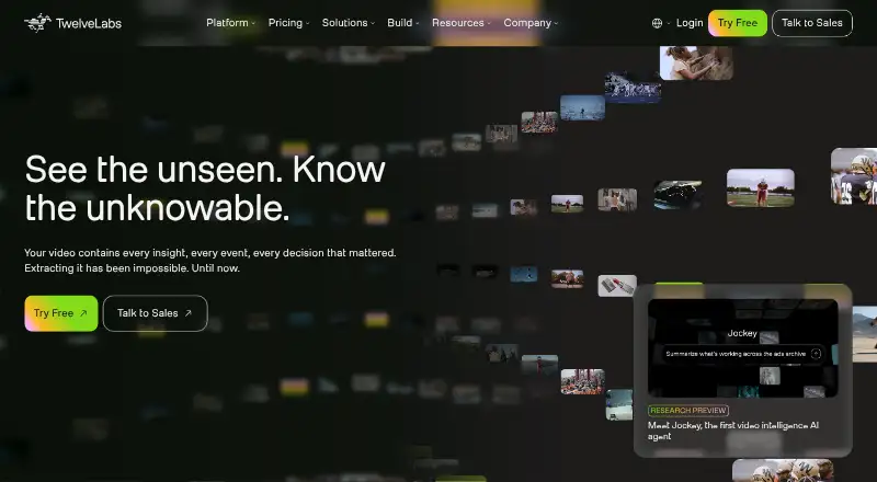Twelve Labs screenshot