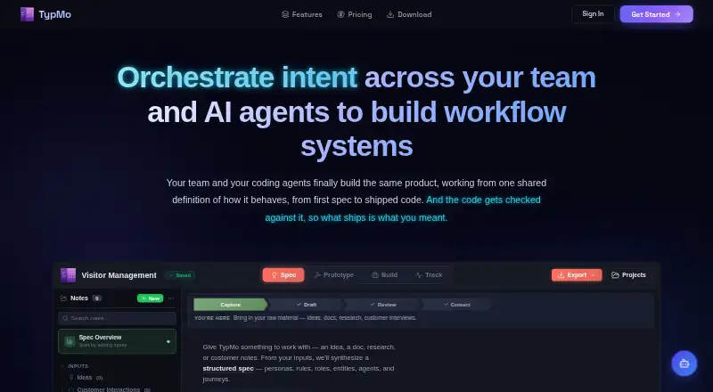 TypMo screenshot