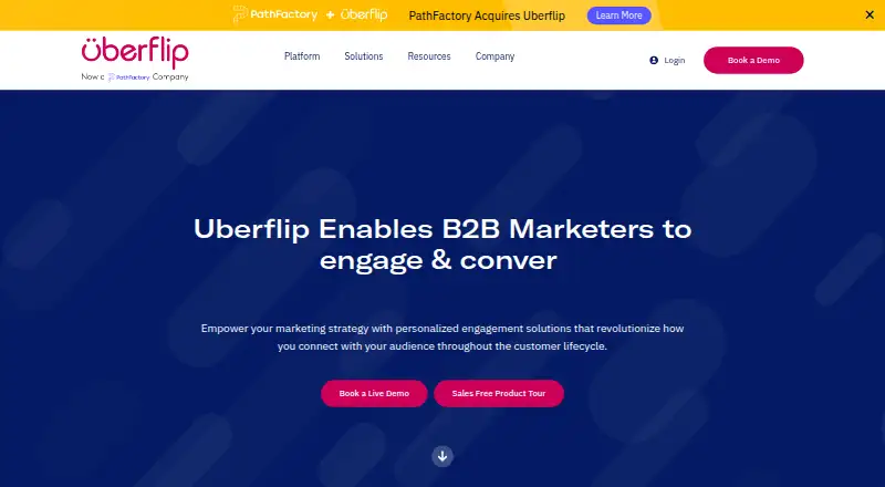 Uberflip screenshot