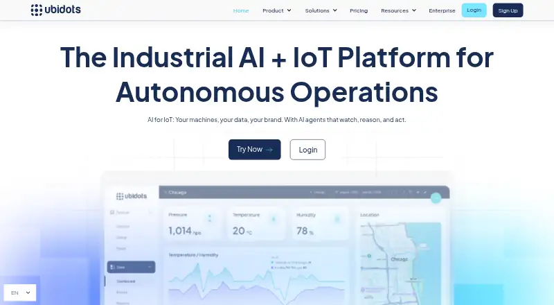 Ubidots screenshot