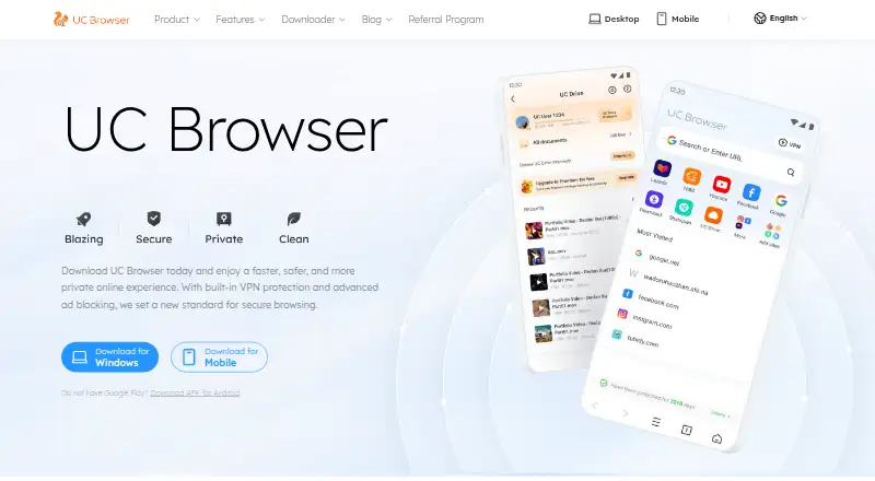 UC Browser screenshot