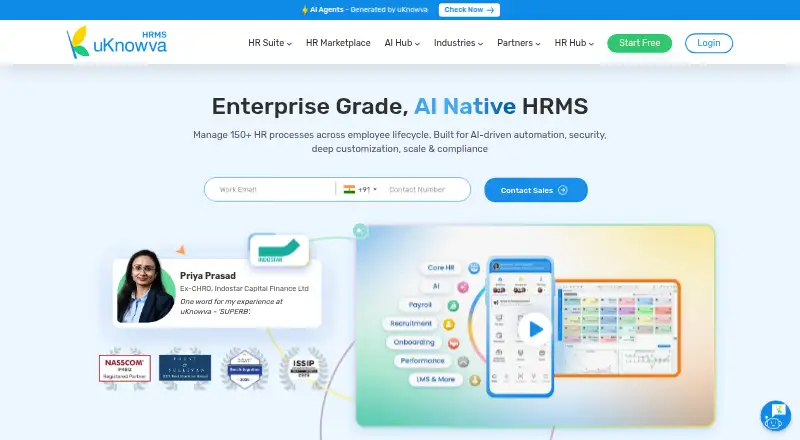 uKnowva HRMS screenshot